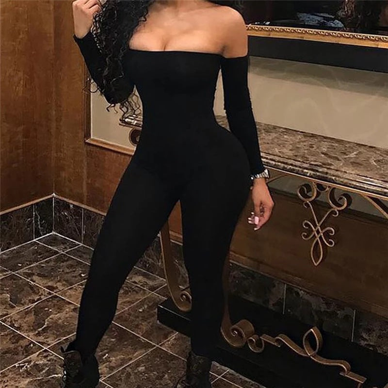 Off the Shoulder Jumpsuit